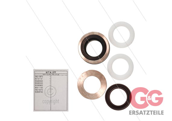 Kit 277 - kompletter Dichtsatz Ø18mm für 1 Plunger - Serie 58