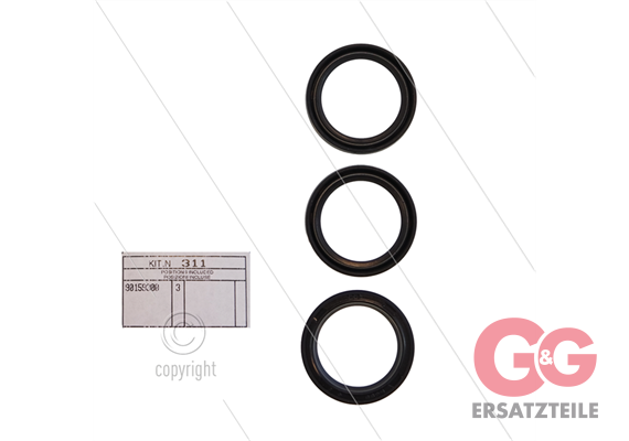 Kit 311 - Satz Öldichtungen Ø18mm (3x) - Serie 53 + SS1