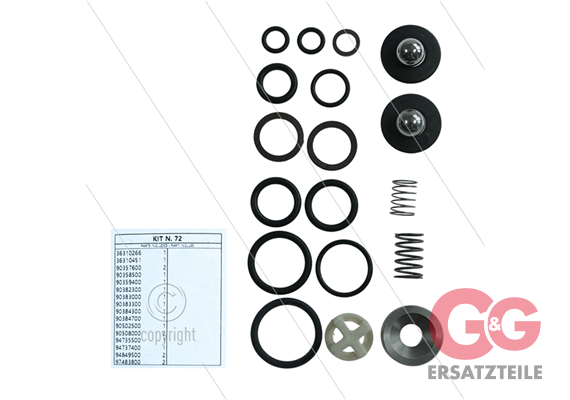 Kit 72 - Reparatursatz automatische Druckregler HM