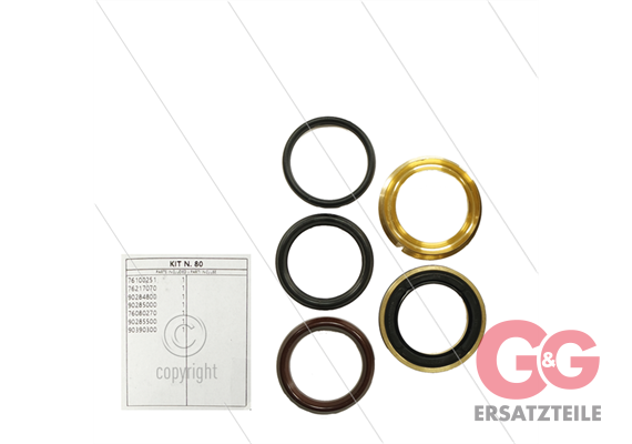 Kit 80 - kompletter Dichtsatz Ø45mm für 1 Plunger
