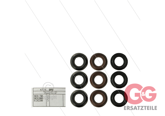 Kit 88 - Manschettensatz Ø15mm für 3 Plunger - Serie 44 + 50