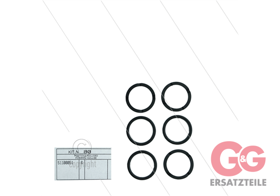 Kit 90 - Satz obere Ringe Ø15mm (6x) - Serie 44 + 50