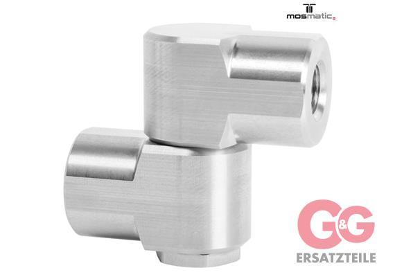 Knick-Drehgelenk-90° INOX - KGK-05-90° G1/4"-F G1/8"-F