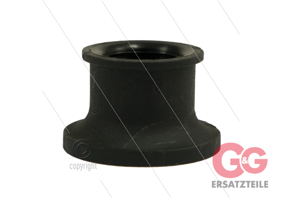Knickschutz 1/4" - schwarz - kurze Ausführung für Pistolennippel