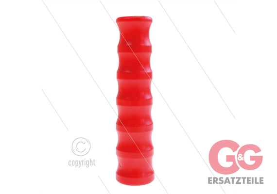 Knickschutz 3/8" - Innen Ø20,5mm - rot - Gummi gewellt