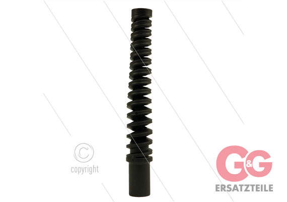 Knickschutz Spirale - 1/4" - schwarz - Geeignet für 1/4" Sch