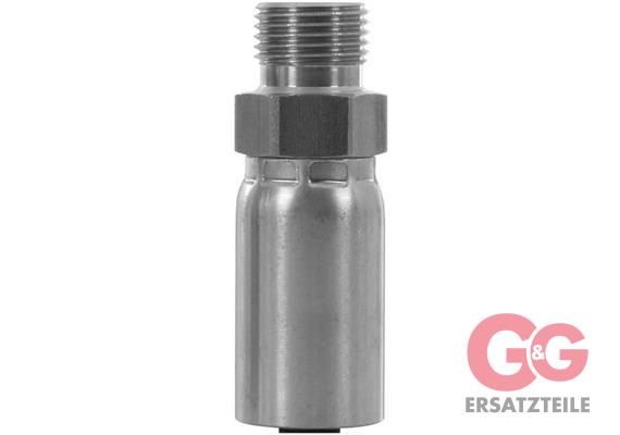 Kombiarmatur AGR 1/2" DN 12 Edelstahl  incl. Preßfassung