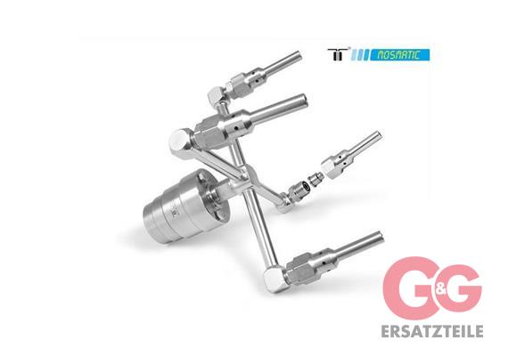 Kompletter Reinigungs Kopf, Spider,TC/rf TRS ø100 G1/2"F 4x14.901+Düsen