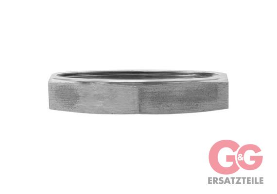 Kontermutter 3/8" Messing vernickelt Höhe 5,5 mm, SW 19 mm