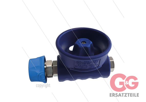 Kugelhahn 1/2" - RPS - mit Schutz - Edelstahl 303 - 24 Bar - max 90°C - 1/2" IG x ST3100