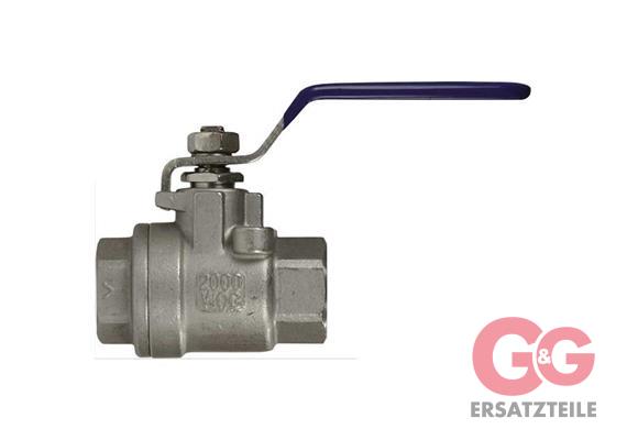 Kugelhahn 1/4"IG 140 Bar Edelstahl