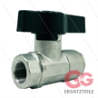 Kugelhahn - 3/8" - Messing verchromt - 210 Bar - max 60°C - 2 x 3/8" IG | Bild 2