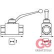 Kugelhahn ST-3105 1/2"IG 500 Bar Stahl verzinkt BKH-DN13-G1/2-112A Zn | Bild 2