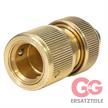 Kupplung 1/2" Schlauch Messing mit Stopp | Bild 2