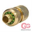 Kupplung 1/2" Schlauch Messing mit Stopp | Bild 3