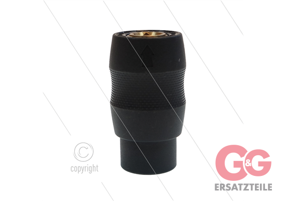 Kupplung RPS35 - 1/4" AG - Messing - passend zu KEW - entkuppelt nach vorne