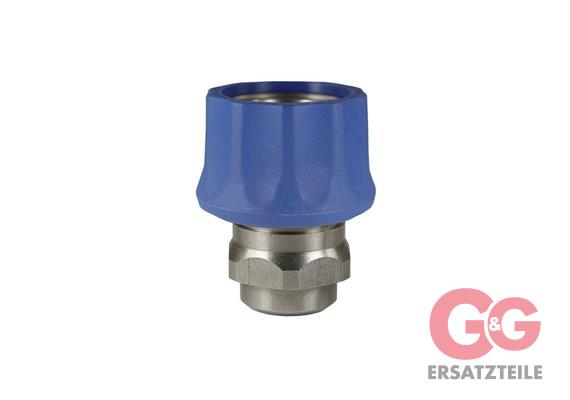 Kupplung ST-3100 1/2IG Edelstahl ÜW blau