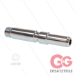 Langnippel 1/4" AG - Edelstahl - passend zu KEW - Länge 81mm | Bild 3