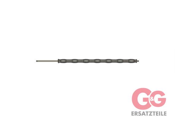 Lanze-umspr. 900/700 Edelstahl schwarz