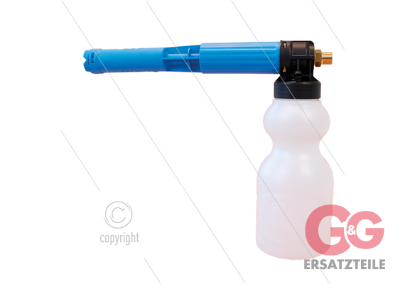 LS10 - Schaumlanze - blau - mit Flasche 1 Ltr - Düse 1,5mm - 60 bis 200 Bar - 9 bis 15 l/m