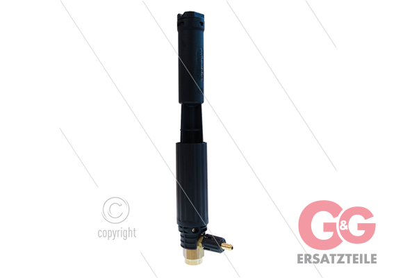 LS12 - Schaumlanze - schwarz mit injektor - Düse 1,5mm - 60 bis 200 Bar - 9 bis 15 l/min -