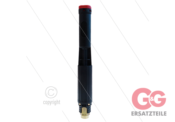LS12 - Schaumlanze - schwarz ohne injektor - Düse 2,1mm - 60 bis 200 Bar - 8 bis 14 l/min
