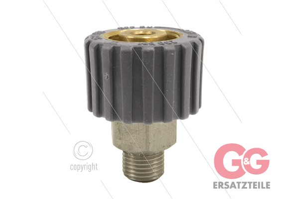 M21x1,5 - DKS - Handverschraubung Grau - einfach gelagert - 250 Bar - NW6 - 30 U/min