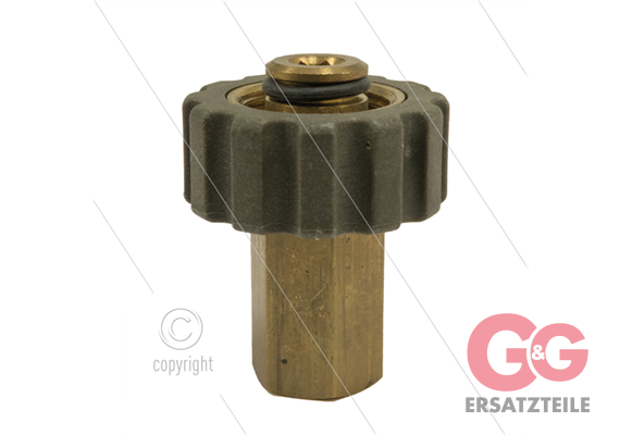 M21x1,5 - Handverschraubung - Messing - 250 Bar - Ø14mm - 1/