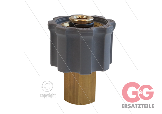 M21x1,5 - Handverschraubung - Messing - 250 Bar - Ø14mm - max 160°C - 1/4" IG