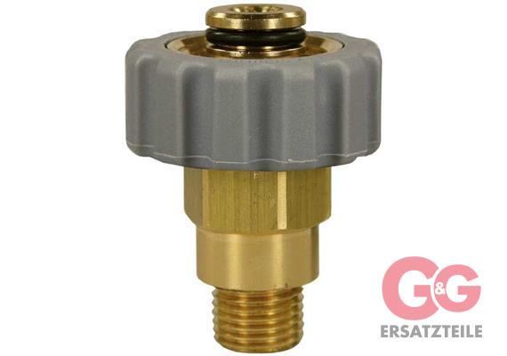 M21x1,5 IG : 3/8"AG Handverschraubung Messing Länge: 45 mm