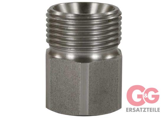 M22x1,5 : 3/8"IG Gegennippel Edelstahl Länge: 29 mm