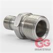 M22x1,5 AG : 1/4"AG Gegennippel Edelstahl lang Länge: 42 mm | Bild 3