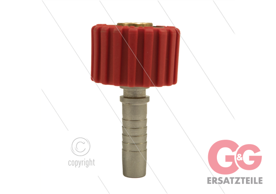 M22x1,5 - DKS - Handverschraubung rot - 1/4" Pressnippel - einfach gelagert - 250 Bar