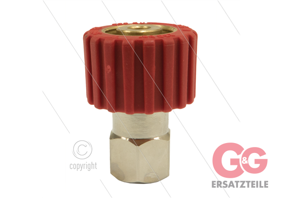 M22x1,5 - DKS - Handverschraubung Rot - 3/8" IG - einfach gelagert - 250 Bar - NW6
