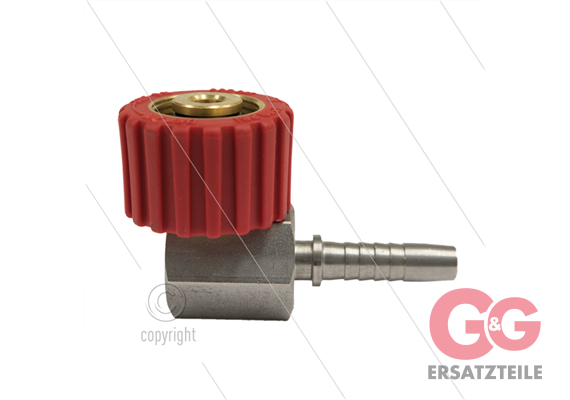 M22x1,5 - DKS - Handverschraubung rot - 5/16" Pressnippel -