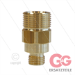 M22x1,5 - Gegennippel - Lang - Messing - 250 Bar - Ø14mm - max 150°C - Länge=40mm- 1/4" AG | Bild 4