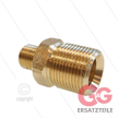 M22x1,5 - Gegennippel - Lang - Messing - 250 Bar - Ø14mm - max 150°C - Länge=40mm- 1/4" AG | Bild 3