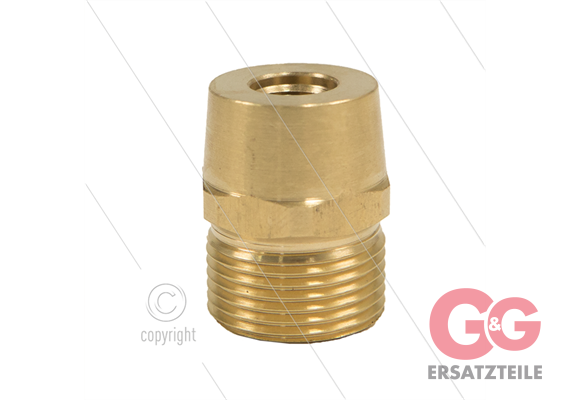 M22x1,5 - Gegennippel - Messing - 250 Bar - Ø14mm - max 150°C - 1/8" IG
