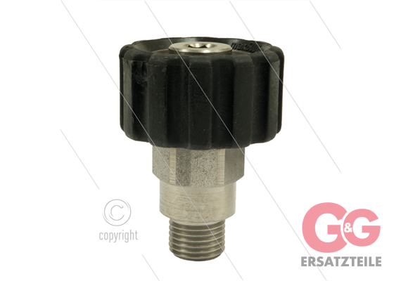 M22x1,5 - Handverschraubung - Edelstahl - 500 Bar - Ø14mm - max 150°C - 1/4" AG