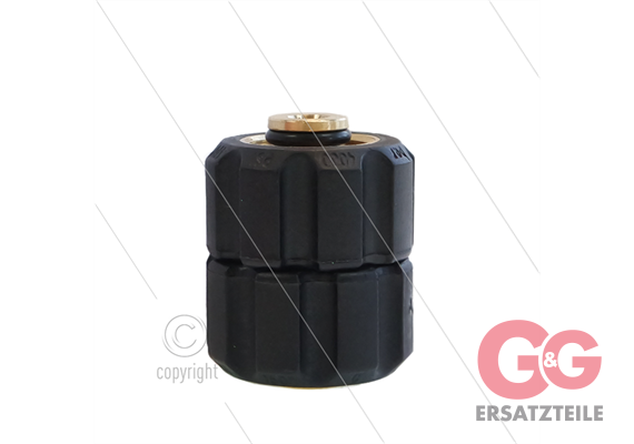 M22x1,5 - Handverschraubung -Messing- 400 Bar - Ø14mm - max 150°C - L=50mm - 2x M22x1,5 IG