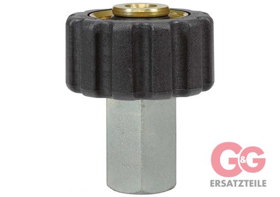 M22x1,5 IG : 1/4"IG Handverschraubung Messing