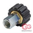 M22x1,5 IG : 1/4"IG Handverschraubung Messing | Bild 2