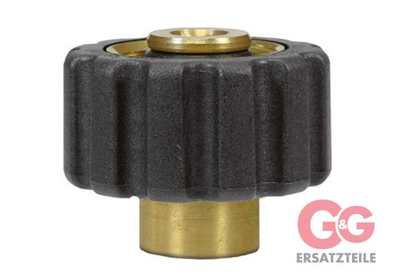 M22x1,5 IG : 1/8"IG Handverschraubung Messing Länge: 31 mm