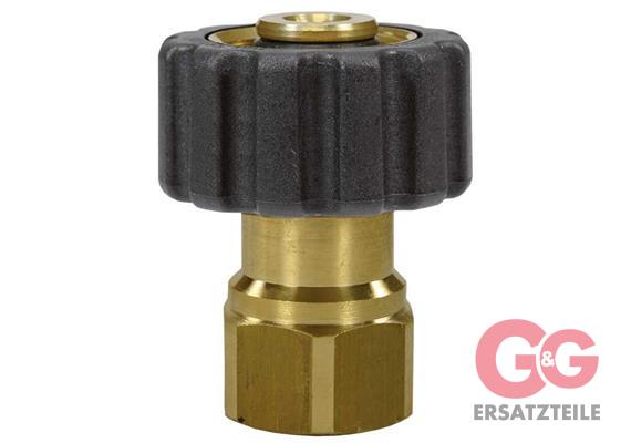 M22x1,5 IG-14,88 : 3/8"IG US Handverschr. Messing Länge: 45 mm