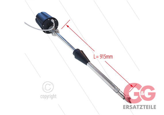 M63E - Fassreiniger - Ø45 mm - 140 Bar - 15 bis 50 l/min - Rohrlänge: 915mm