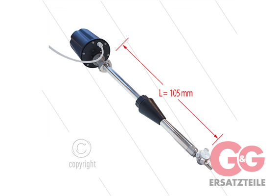 M63E - Fassreiniger - Ø50 mm - 140 Bar - 15 bis 50 l/min - Rohrlänge: 105mm