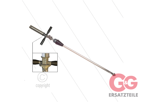 M63PA - luftbetrieben Fassreiniger - Ø50 mm - 140 Bar - 15 bis 50 l/min