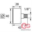 Manometer 40 mm 0-12 bar 1/8"AG Kunststoff Anschluß unten | Bild 2