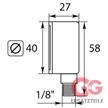 Manometer 40 mm 0-16 bar 1/8"AG Kunststoff Anschluß unten | Bild 2