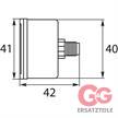 Manometer 40 mm 0-250 bar 1/8"AG Kunststoff Anschluß hinten | Bild 2